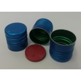 16 mm aluminium screw cap blue, suitable for vials and tubes with a capalu-16 screw thread